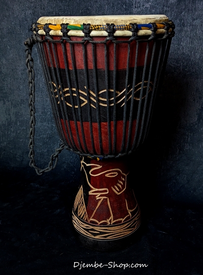 djembe bemalt und verziert